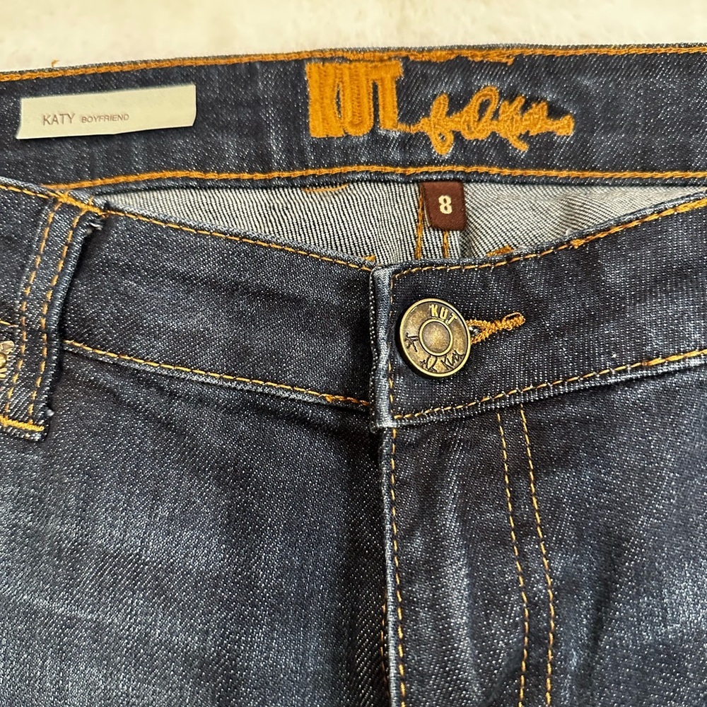 Kut from the Kloth Dark Blue Boyfriend Jeans - Picture 5 of 12